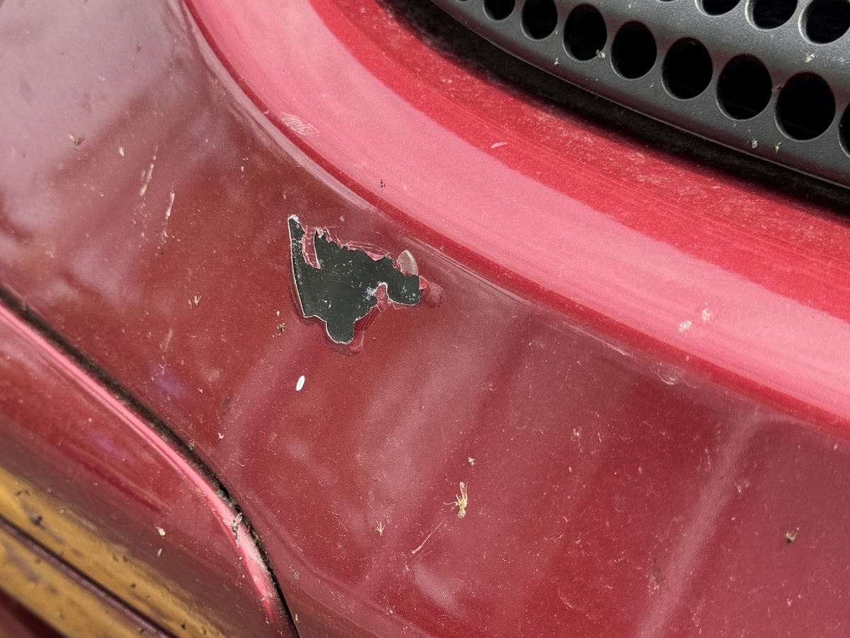 Rock chip damage